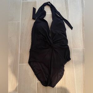Robin Piccone Olivia Deep V Twist Front One Piece